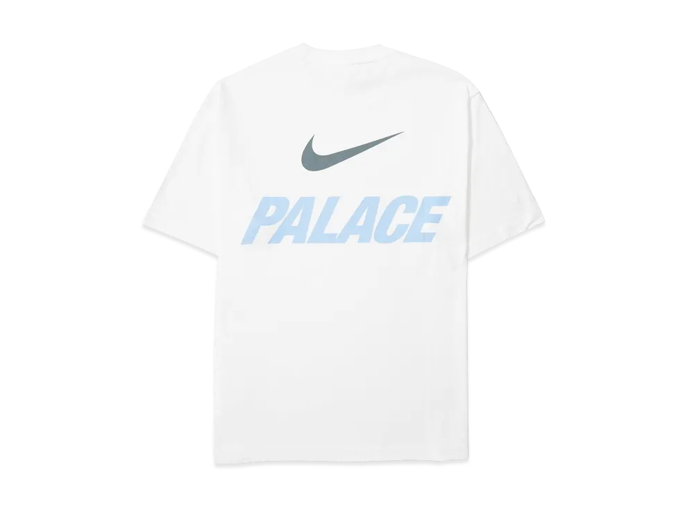 PALACE x Nike Font Swoosh T Shirt "White"