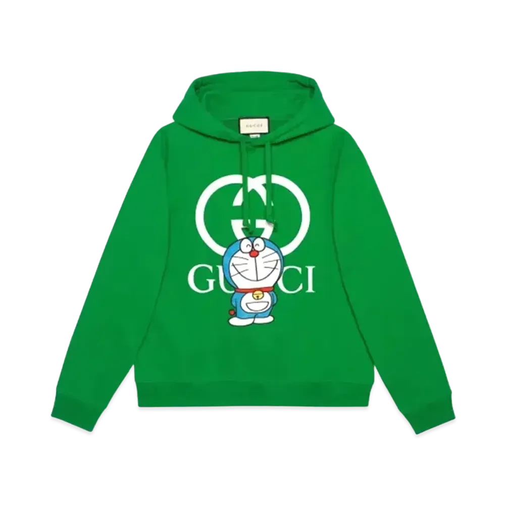 GUCCI x Doraemon GG Pullover Sweat Hoodie "Green"