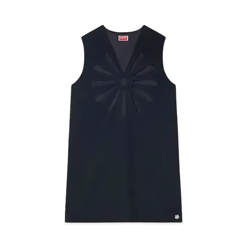 KENZO 'MARGUERITE'' Virgin Wool Dress "Black"