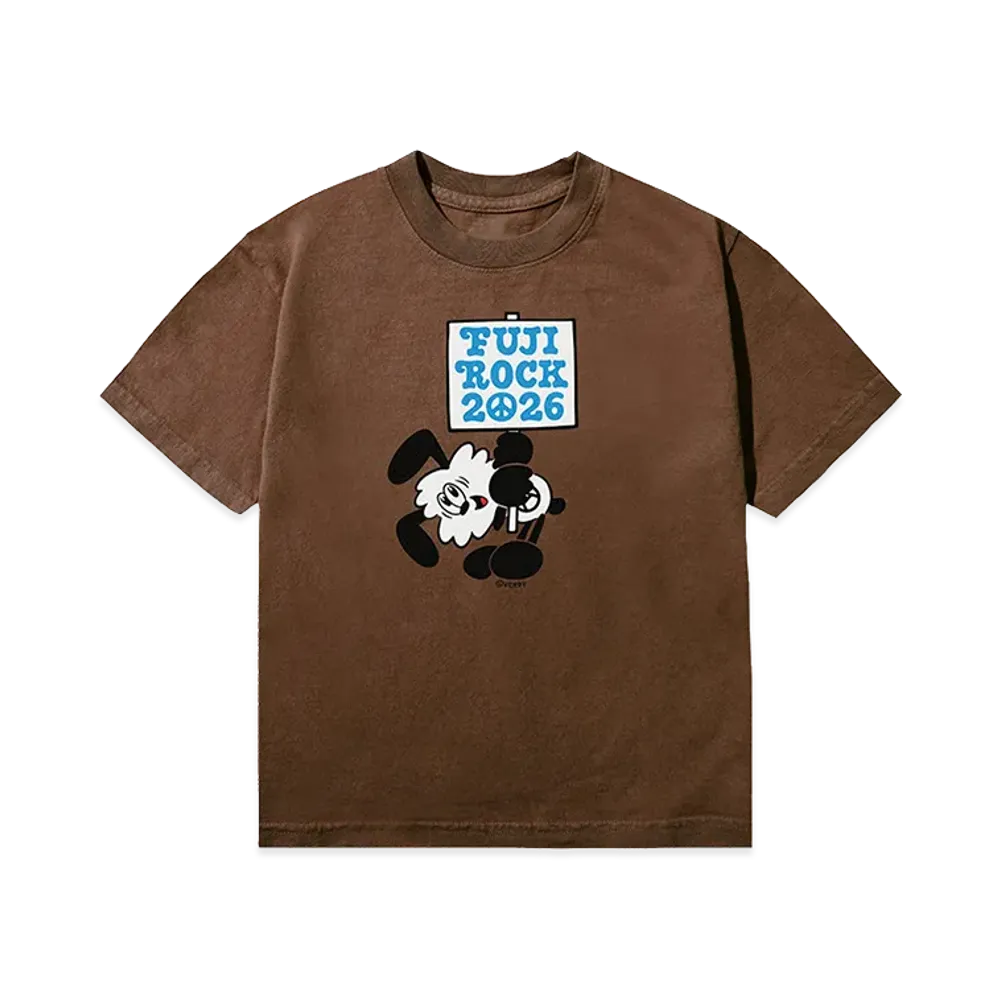 VERDY x fuji rock festival 2026 VICK Kids Tee "Brown"