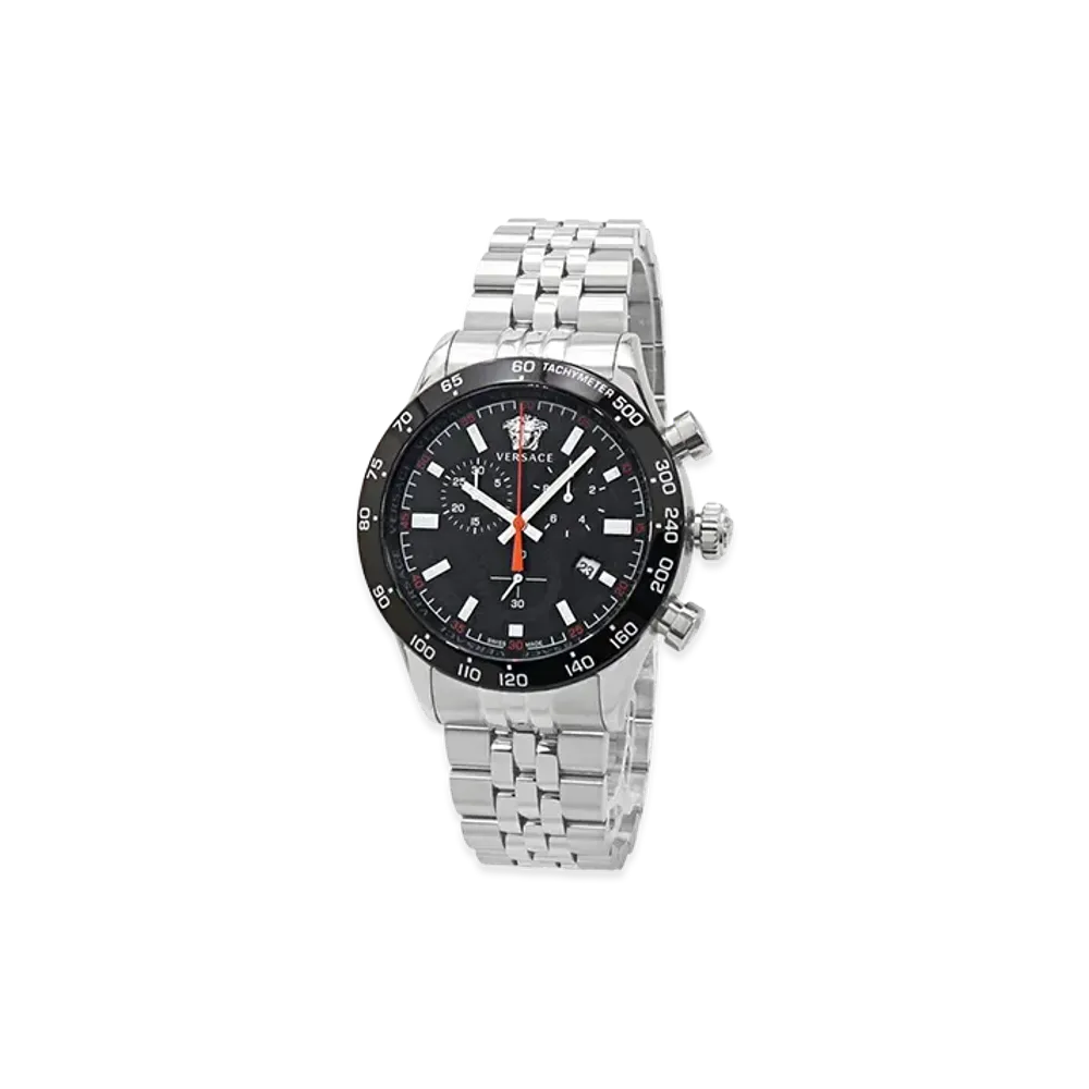 Versace Hellenyium Chrono 44mm "Silver"