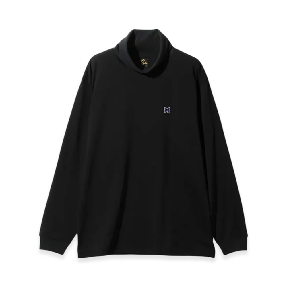 NEEDLES L/S High Neck Tee - Poly Jersey "Black"