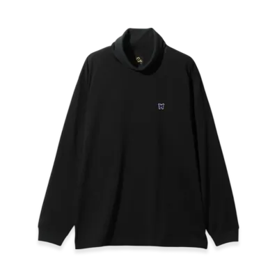 NEEDLES L/S High Neck Tee - Poly Jersey "Black"