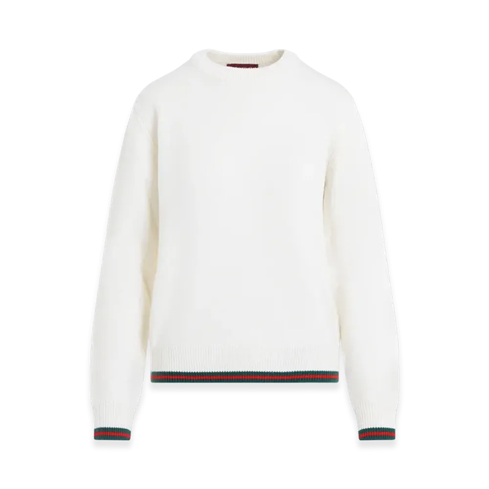 GUCCI Women's Web Pullover "White"