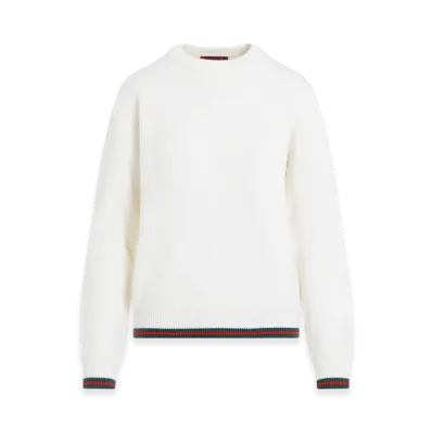 GUCCI Women's Web Pullover "White"