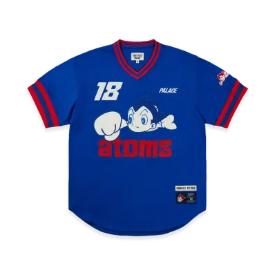 PALACE x SANKEI ATOMS Mesh V-Neck Jersey "Blue"