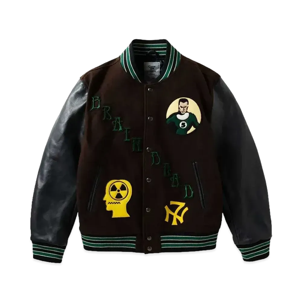 NEXUSVII. SPECIAL VARSITY JACKET II BRAIN DEAD ver. "BROWN×NAVY"