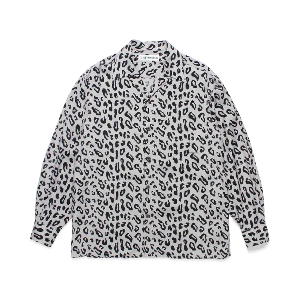 WACKO MARIA Leopard Hawaiian Shirt "Gray"