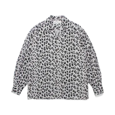WACKO MARIA Leopard Hawaiian Shirt "Gray"