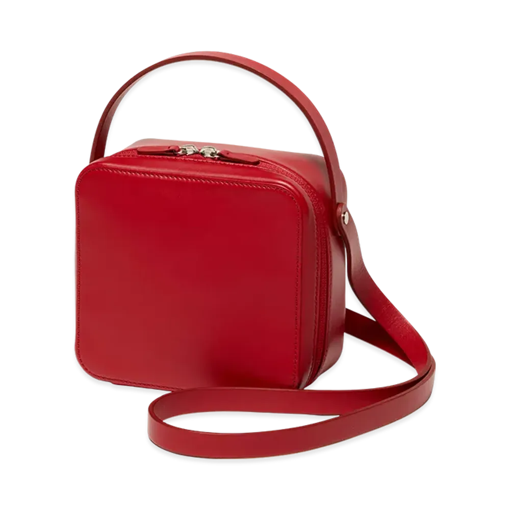AURALEE Leather Shoulder Bag Made By Aeta "Red"