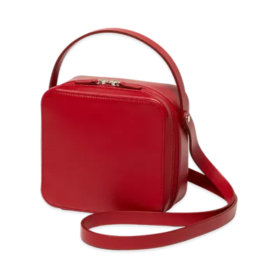 AURALEE Leather Shoulder Bag Made By Aeta "Red"