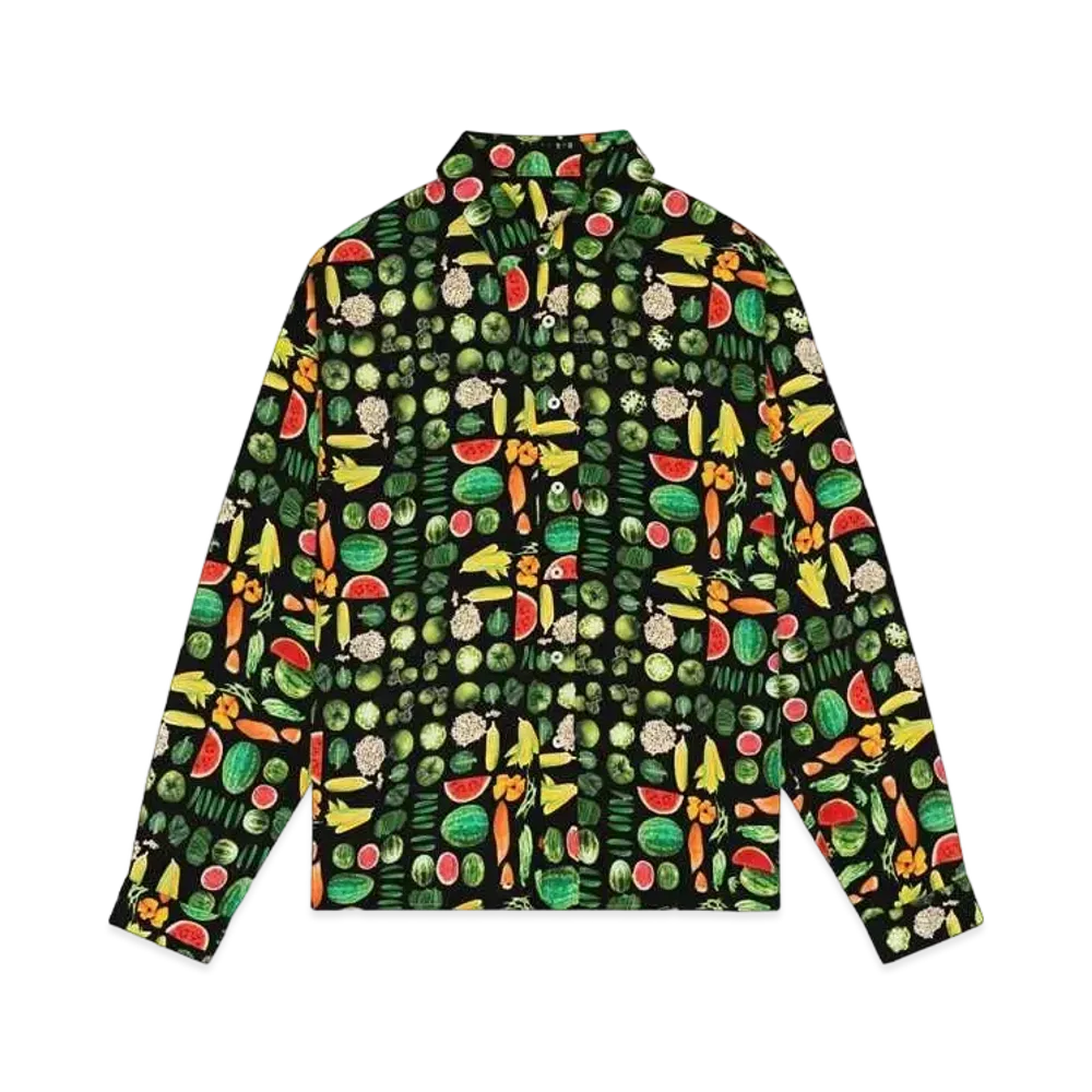 DENIM TEARS Fruit Collage Button Up "Maruti"