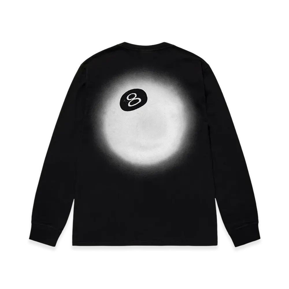 Stussy 8 Ball Fade LS Tee "Black"