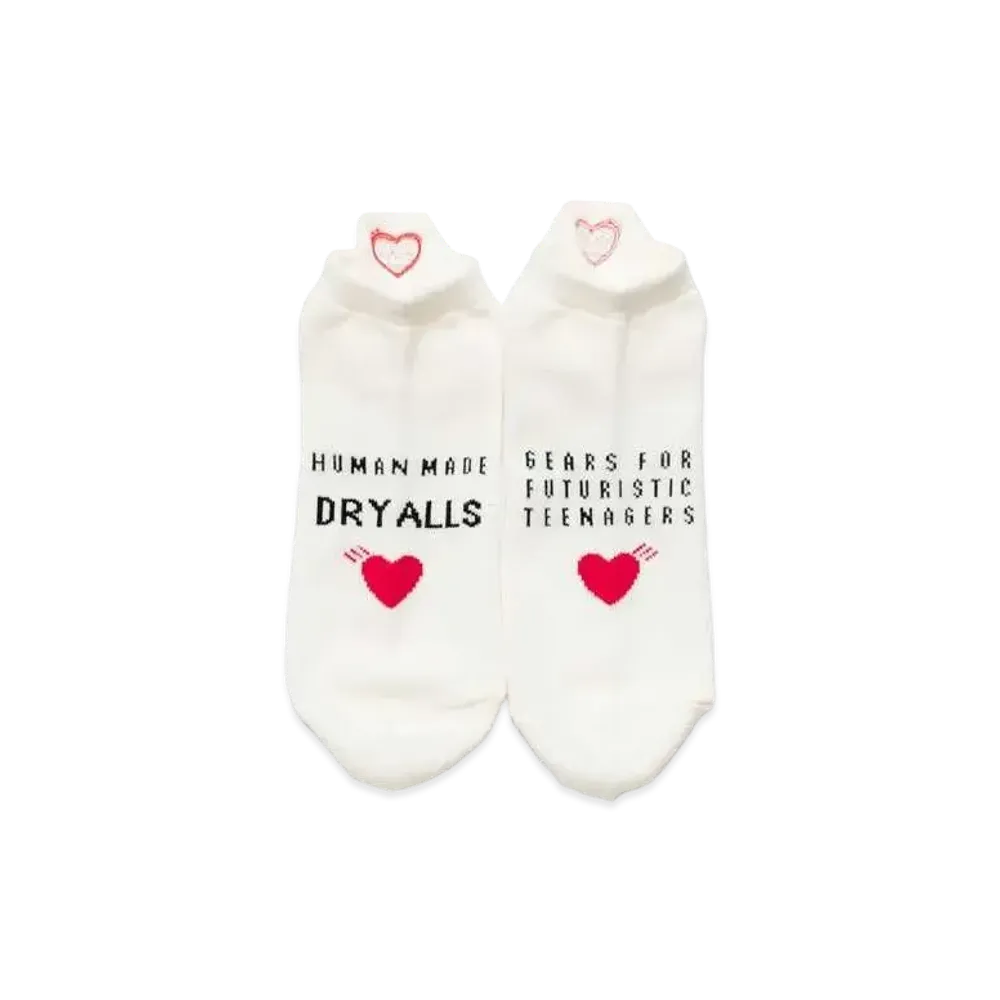 HUMAN MADE HM LOW SOCKS "White"
