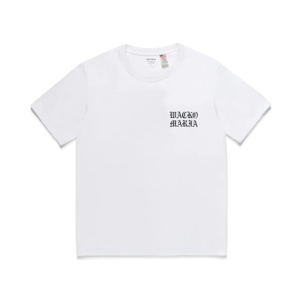 WACKO MARIA Us Fabric Crew Neck T-Shirt #1 "White"
