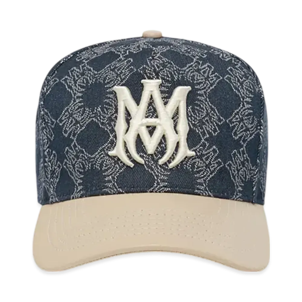 AMIRI MA Leather Brim Denim Hat "Indigo"