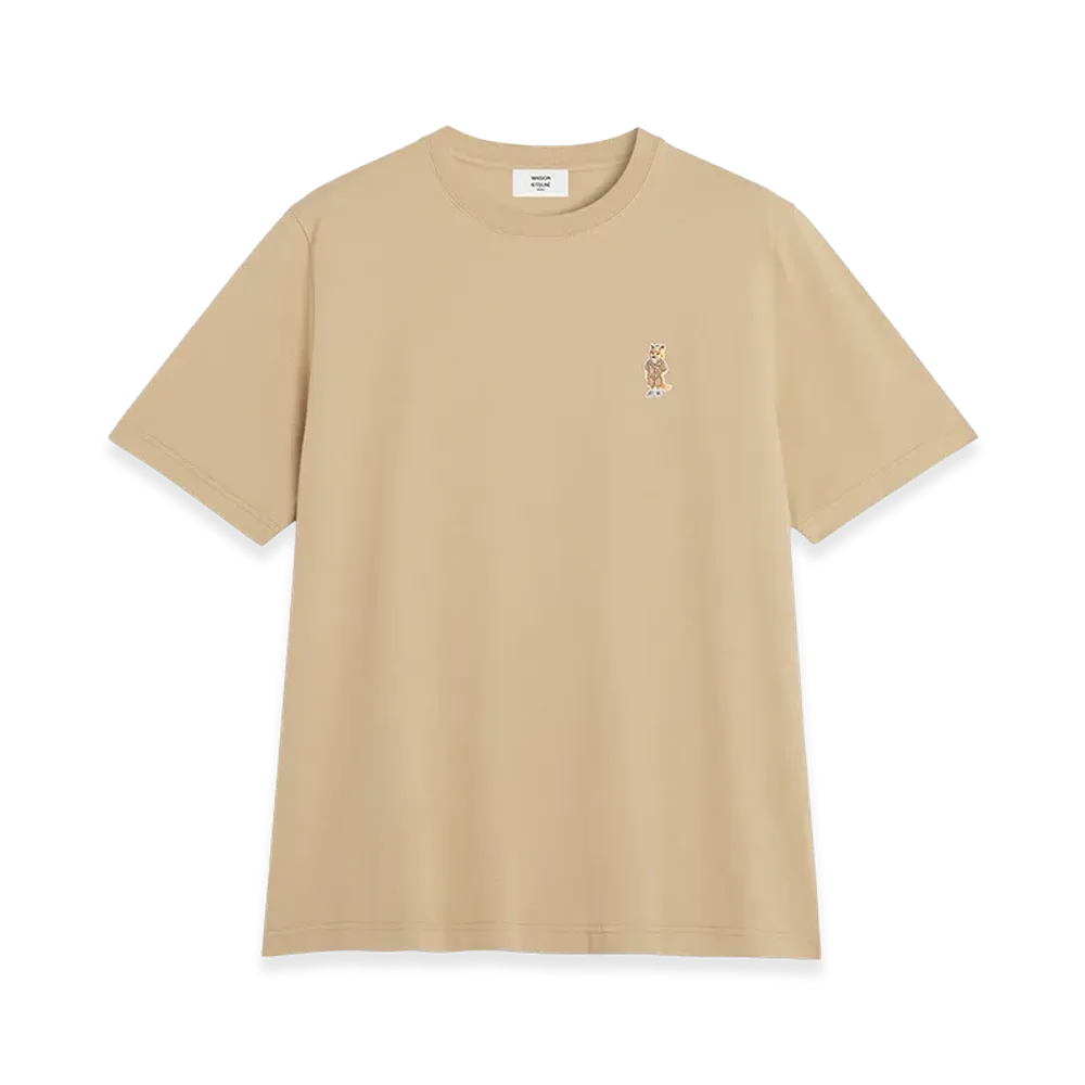 Maison Kitsune Dressed Fox Comfort Tee "Roasted Almond"