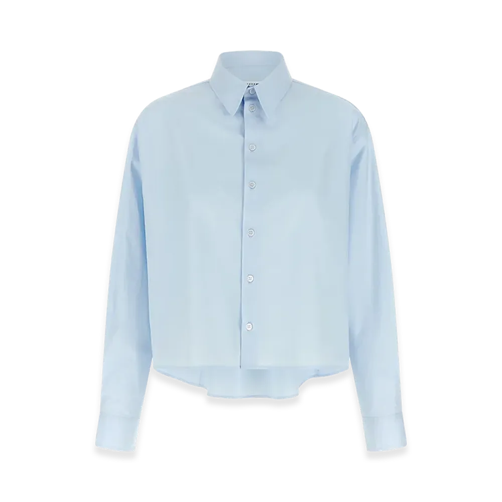 MM6 Maison Margiela Women's Poplin Shirt "Light Blue"