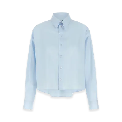 MM6 Maison Margiela Women's Poplin Shirt "Light Blue"