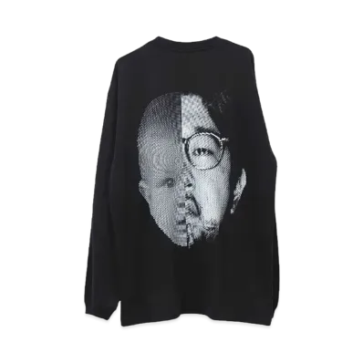 NISHIMOTO IS THE MOUTH 2 FACE L/S TEE "BLACK"