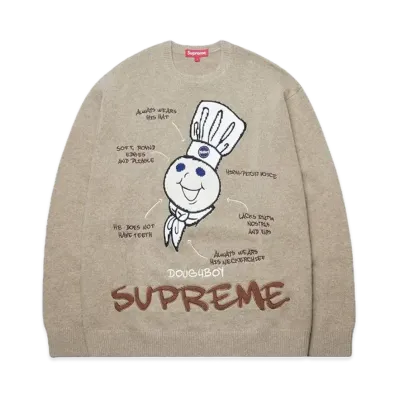 Supreme x Mitchell & Ness Doughboy Sweater "Beige"