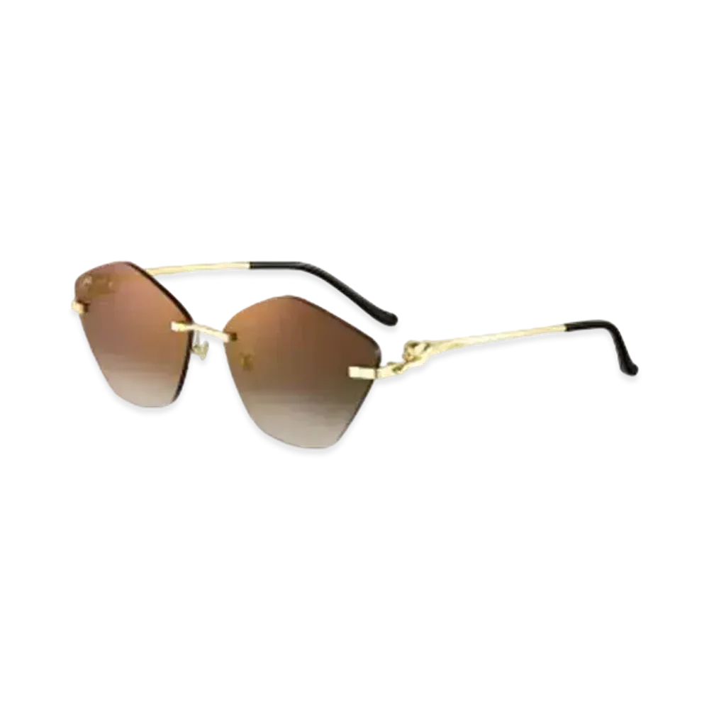 Cartier Panthere de Cartier Sunglasses "Gradient Brown"