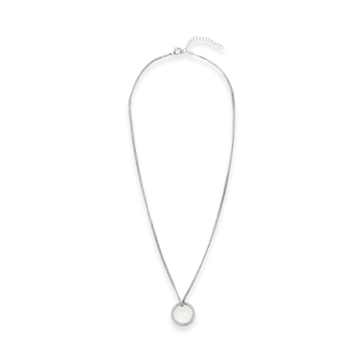 MM6 Maison Margiela Numeric Minimal Signature Pendant Ring Necklace "Silver"