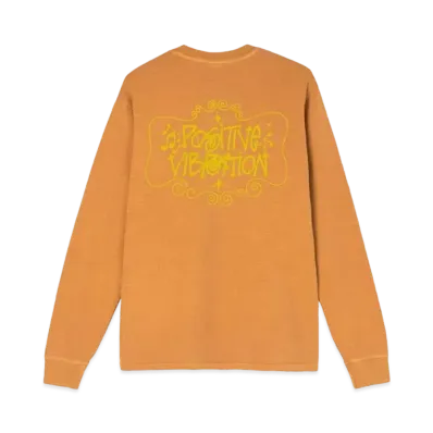 Stussy POSITIVE VIBRATION PIGMENT DYED LS TEE "Copper"