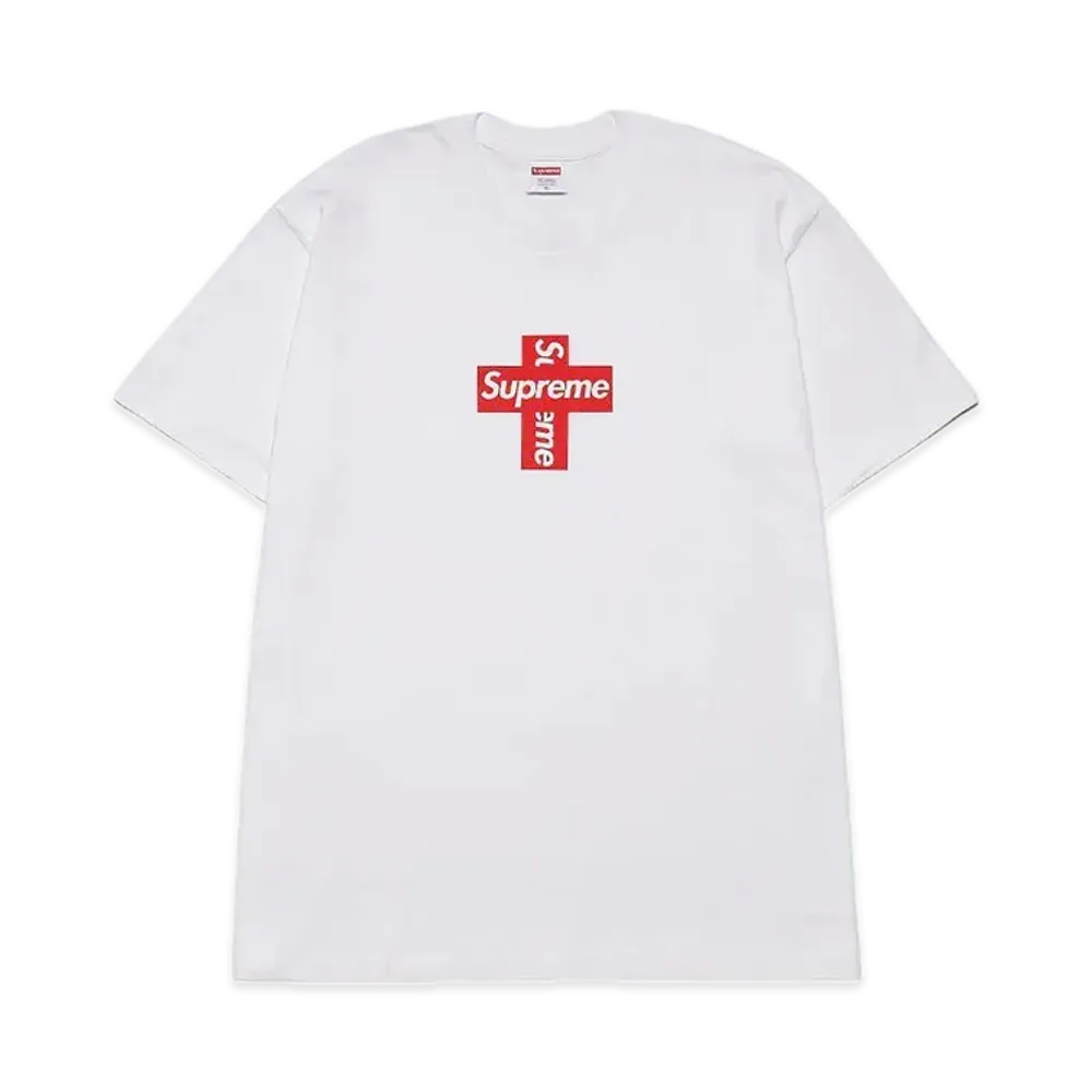 Supreme Cross Box Logo Tee "White"