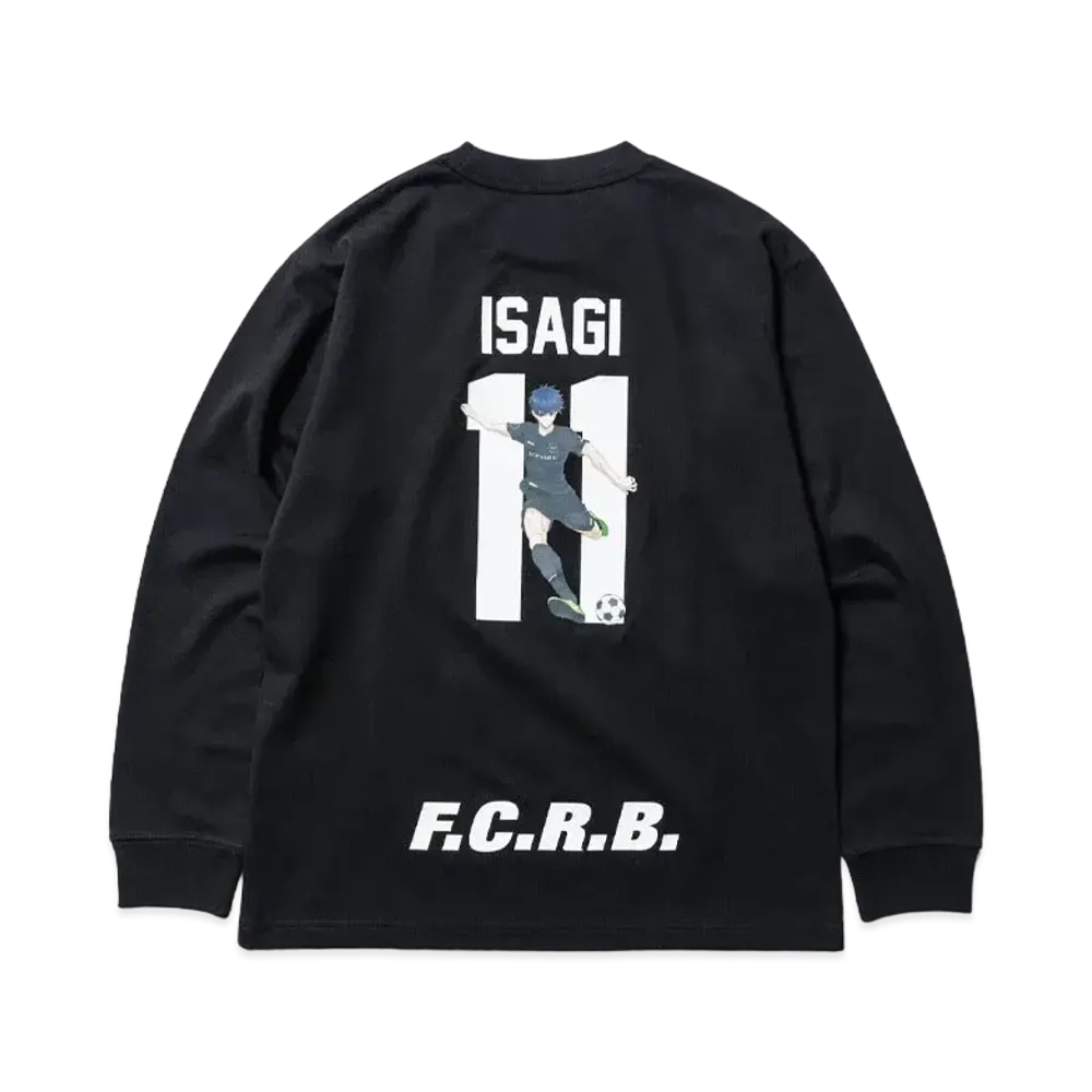F.C.Real Bristol x BLUE LOCK L/S Tee ISAGI "Black"