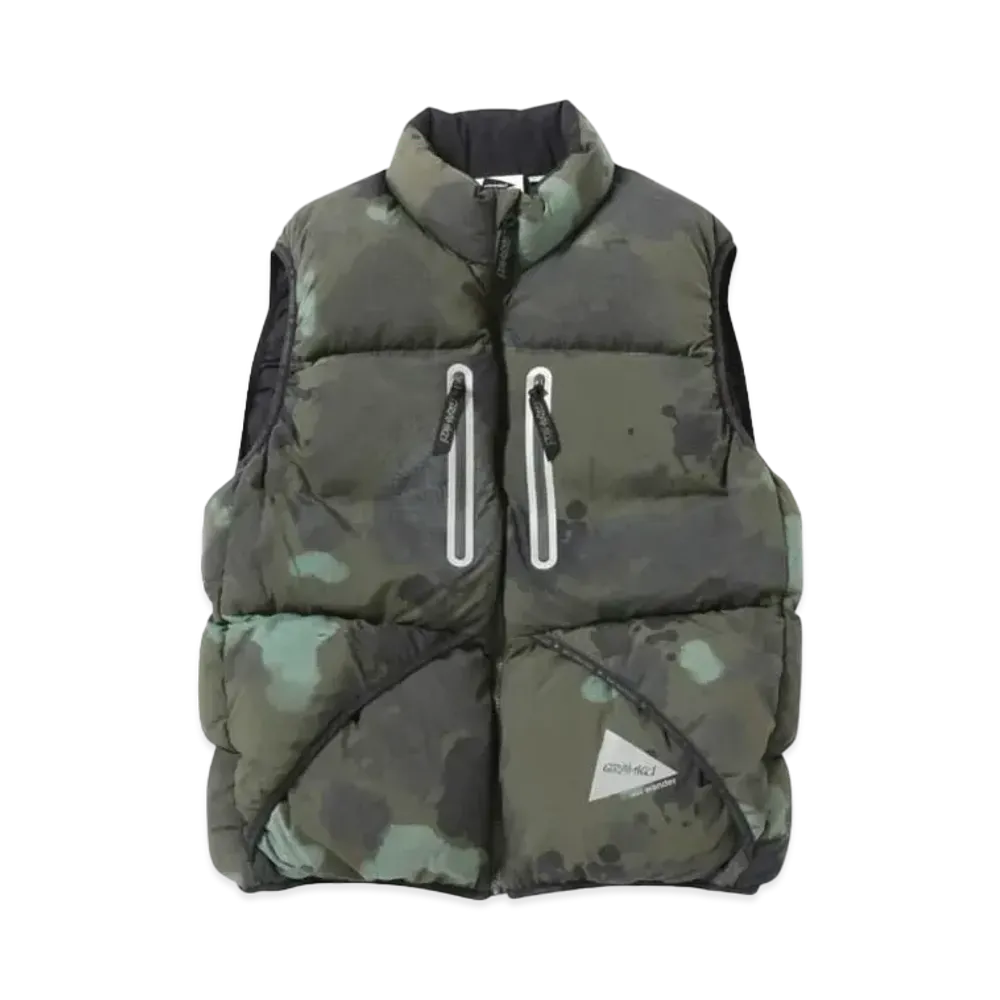 GRAMICCI x and wander Down Vest (Men's) "Camo"