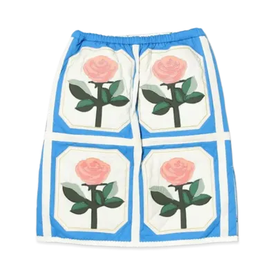 BEAMS COUTURE x RURU MARY'S Reversible Quilted Skirt "Blue"