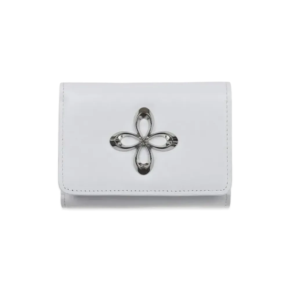 SURGERY Metal Clover Wallet "White"
