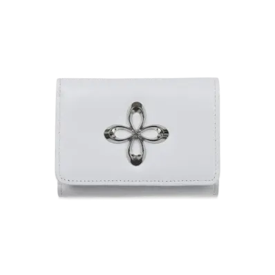 SURGERY Metal Clover Wallet "White"