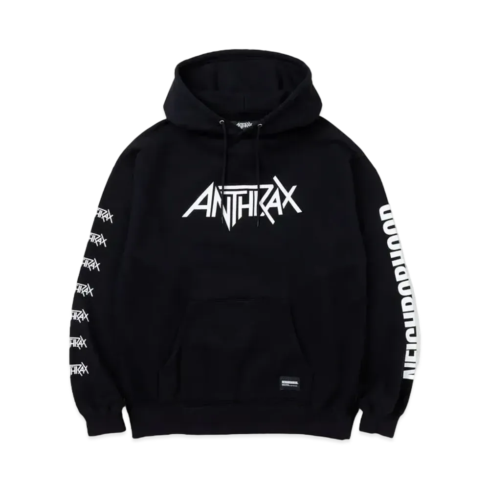 NEIGHBORHOOD x ANTHRAX Sweatparka LS-2 "Black"