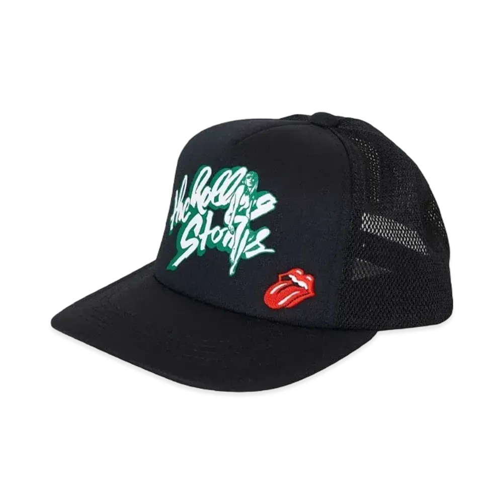 HYSTERIC GLAMOUR x THE ROLLING STONES Girl Sitting RS Logo Mesh Cap "Black"