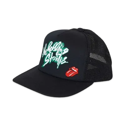 HYSTERIC GLAMOUR x THE ROLLING STONES Girl Sitting RS Logo Mesh Cap "Black"