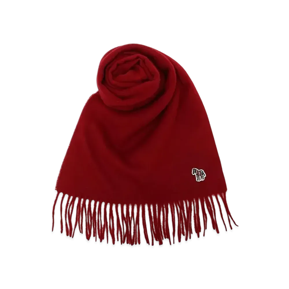 Paul Smith Muffler Ps Line Zebra "Red"