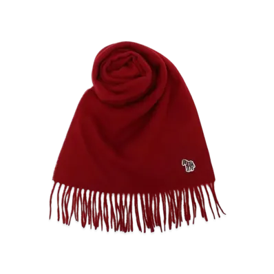 Paul Smith Muffler Ps Line Zebra "Red"