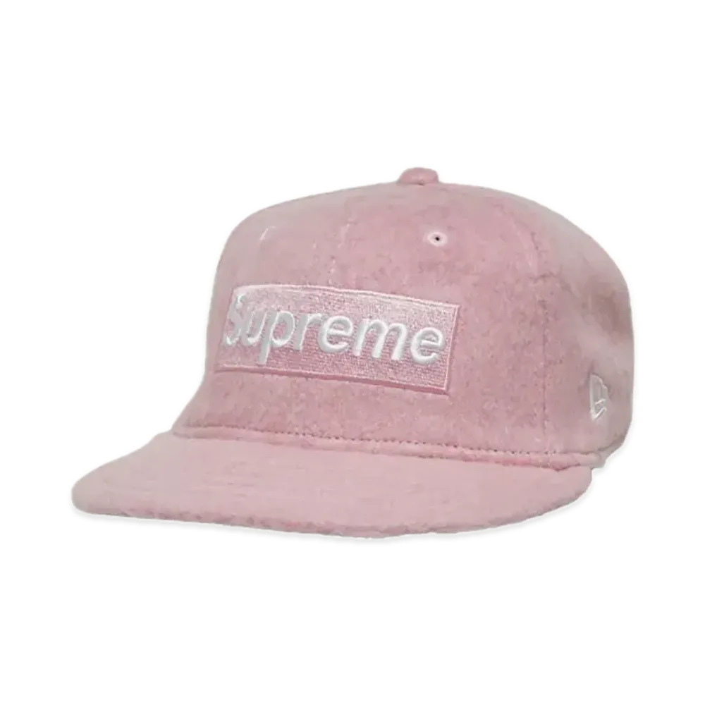 Supreme Brushed Wool Box Logo New Era "Pink"