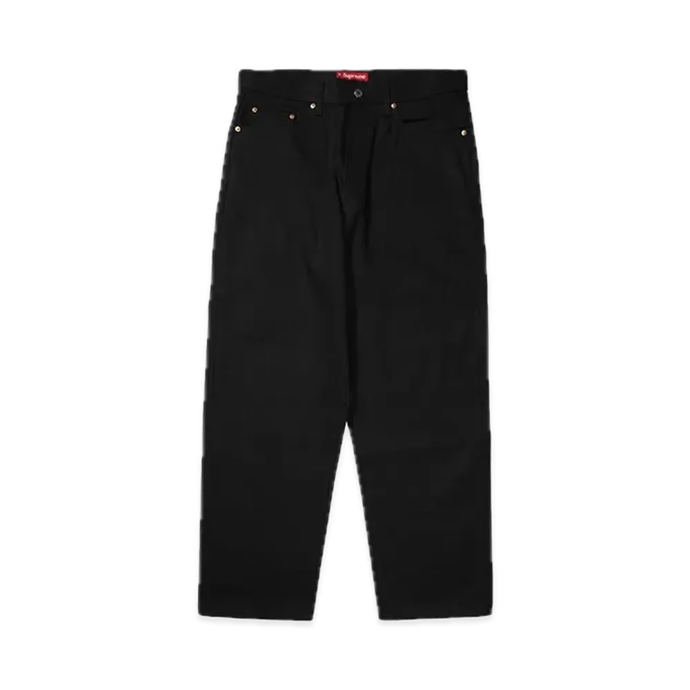 Supreme Rigid Baggy Selvedge Jean "Rigid Black" (25SS)