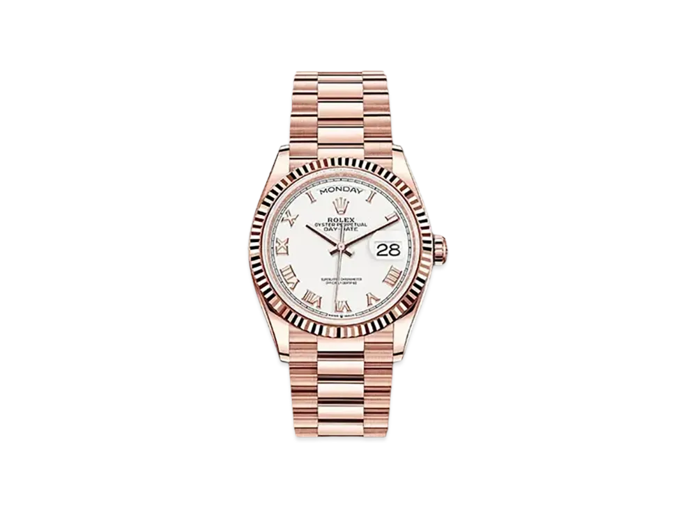 ROLEX Day-Date 36 White Dial 128235