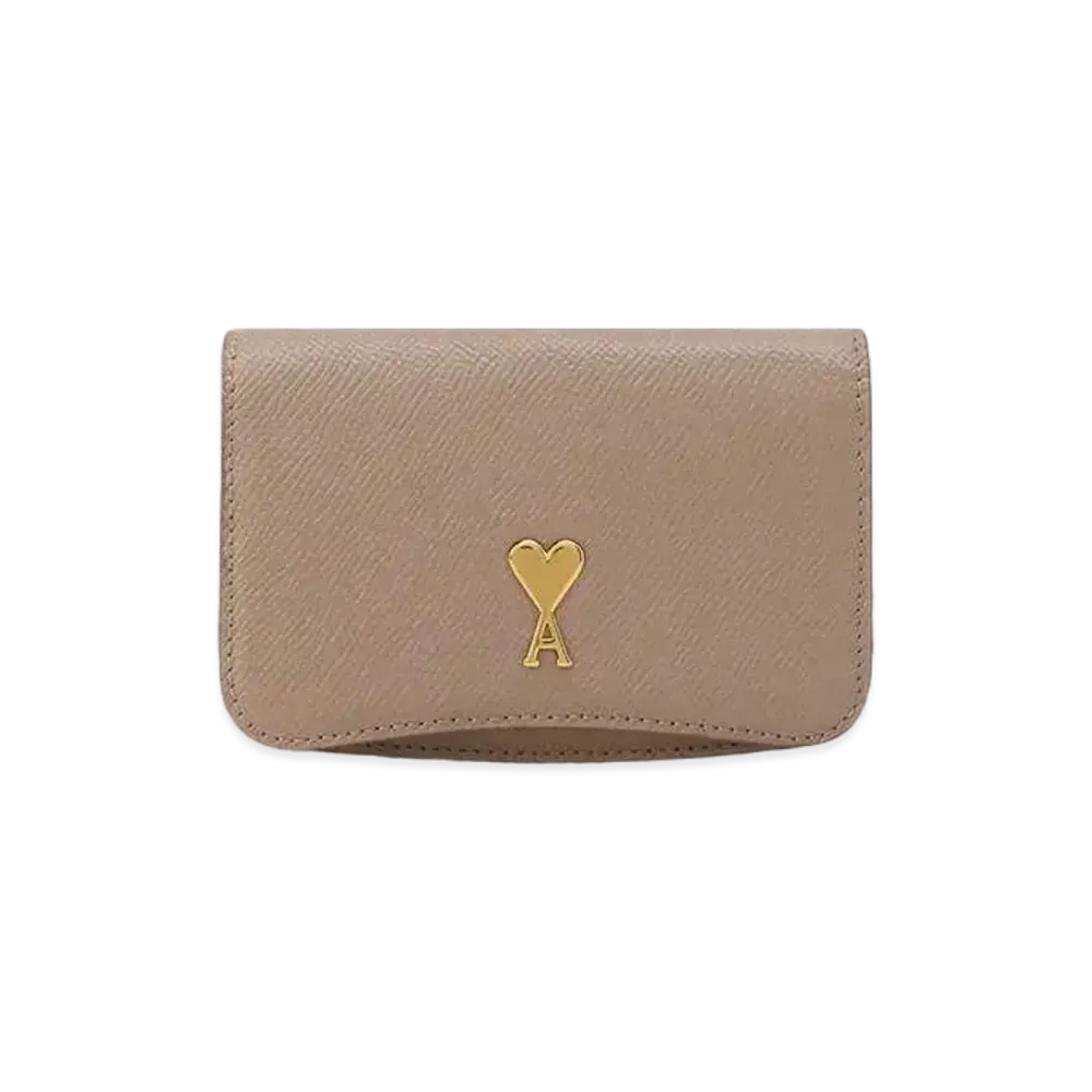 AMI PARIS Paris Paris Strap Card Holder "Light Tope"