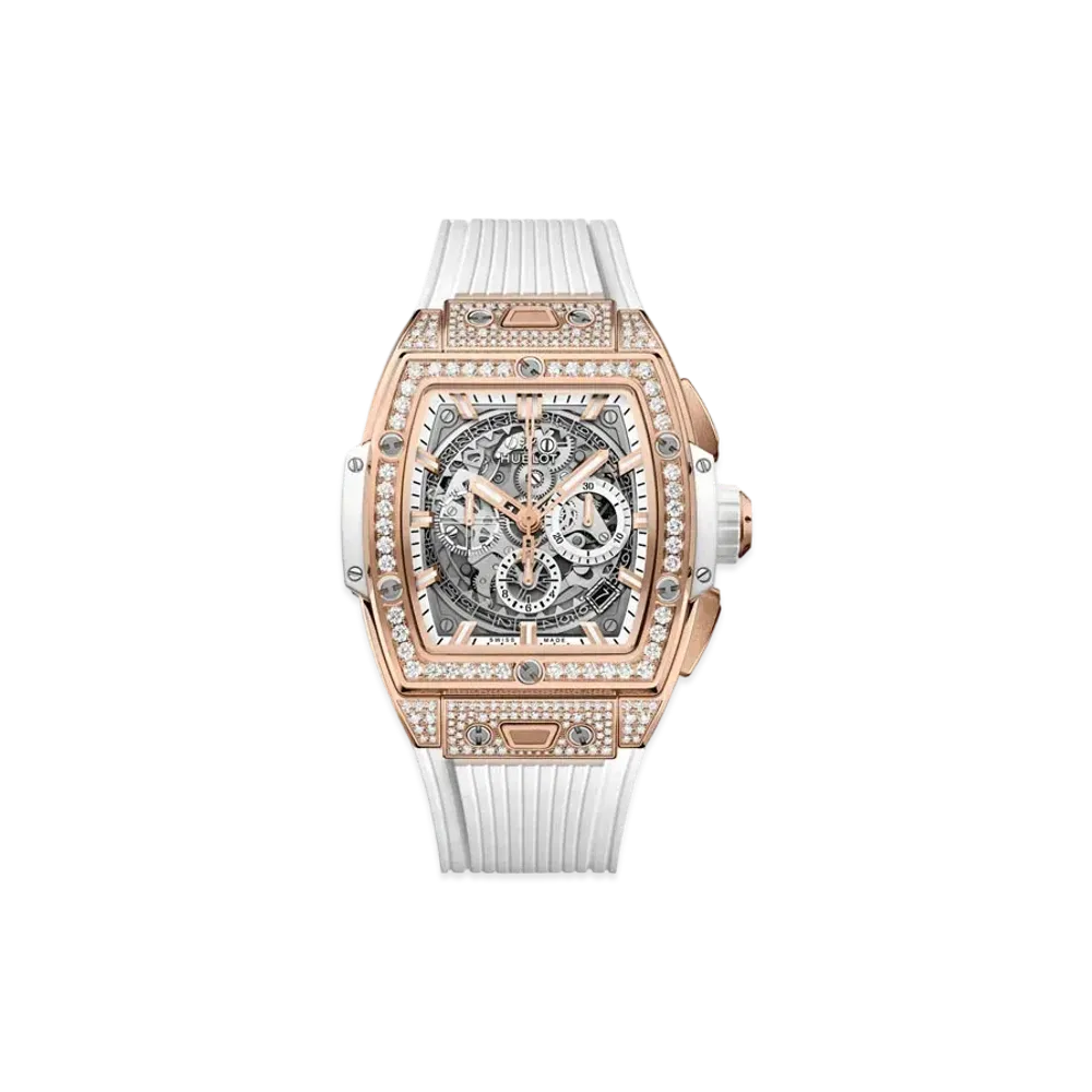 HUBLOT Spirit of Big Bang King Gold White Pave 42mm