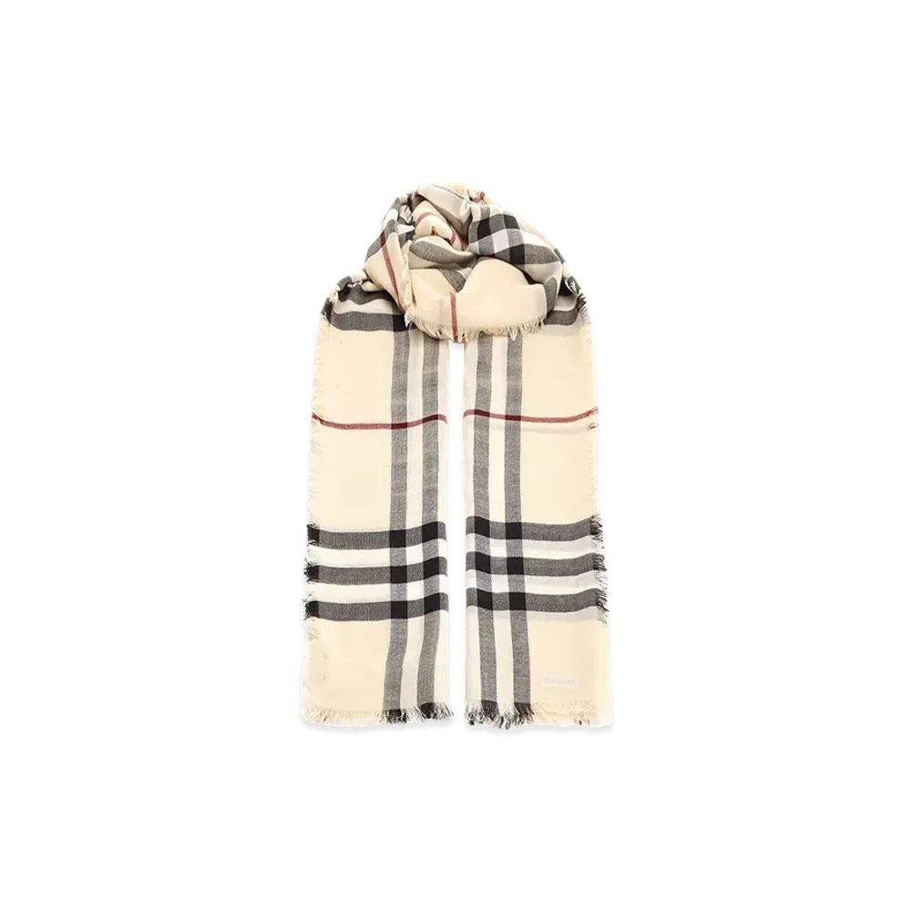 Burberry Embroidered Wool Scarf "Printed"