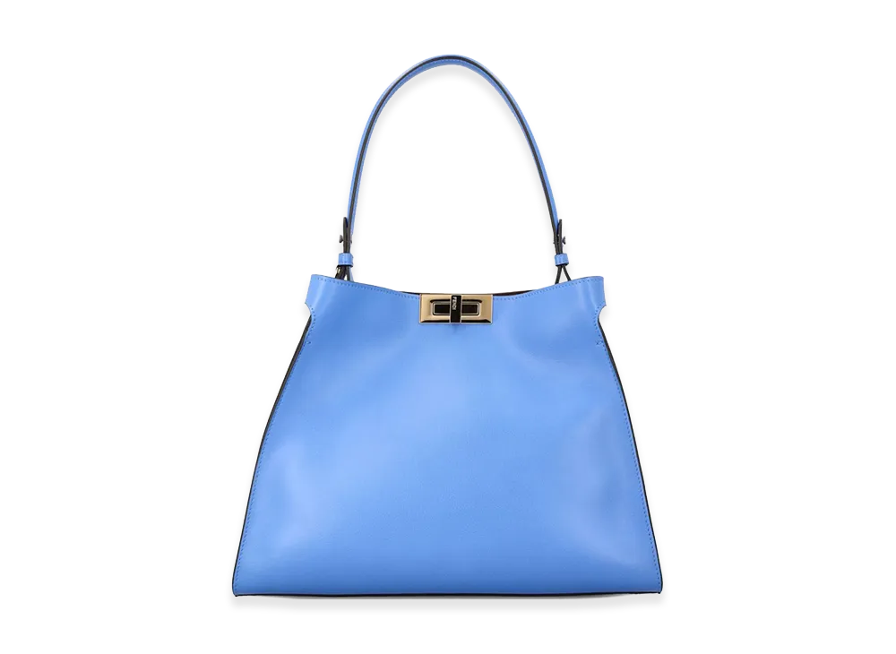 FENDI Women's Leather Medium Way Handbag "Blue"