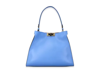 FENDI Women's Leather Medium Way Handbag "Blue"