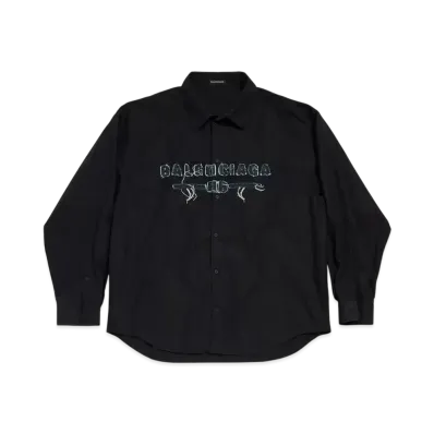 BALENCIAGA Men's New Year Series 25 - Minimal Shirt Oversized "Black"