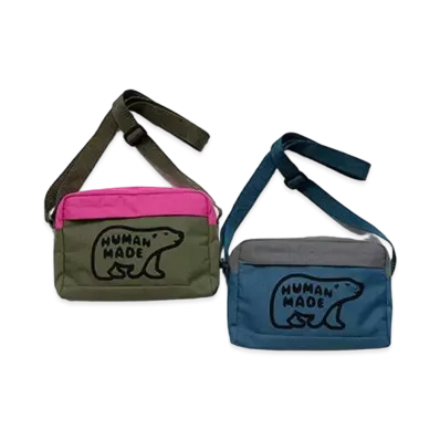 HUMAN MADE NYLON SHOULDER BAG "Olive"