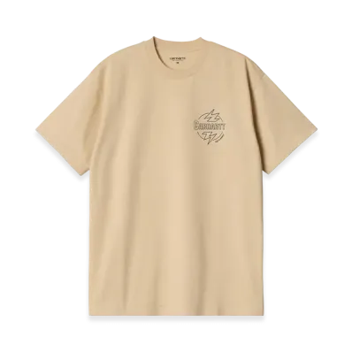 Carhartt WIP S/S Blaze T-Shirt "Cornsilk/Air Force Blue"